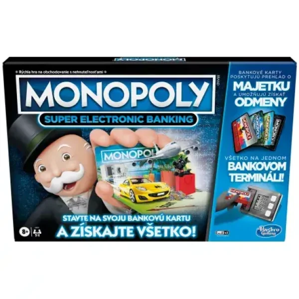 Hasbro Monopoly Super Elektronické bankovníctvo SK verzia