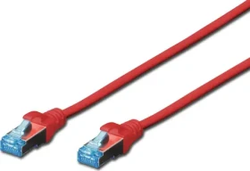 Digitus Cat5e červená / Patch kábel / RJ45 - RJ45 / SF/UTP / 2 m / AWG 26/7 (DK-1532-020/R)