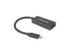 Lanberg USB-C 3.1 - DisplayPort čierna / Adaptér / MF / 15 cm (AD-UC-DP-01)