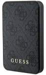 Guess PU 4G Leather Metal Logo čierna / Powerbanka / 5000mAh / 15W (GUPB5LP4GEGK)