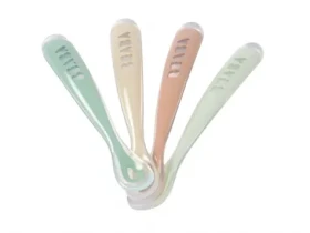 Beaba Prvé lyžičky silikónové 4 ks Natural (913625BB)