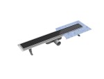BESCO - Odtokový žľab VIRGO BLACK - Rozmer A - 80 cm ZLOL80VBL