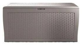 Keter Samoa Rattan 270 l cappuccino / Záhradný box / Ratanový vzhľad (247468)