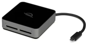 OWC Atlas Dual SD Card Reader hliníková / Čítačka pamäťových kariet / USB-C 3.2 Gen 2 / SDHC/SDXC/UHS-II (OWCTCDSDRDR)