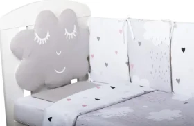 BUBABA Súprava do postieľky Spiaci mráčik 10dielna (41137)