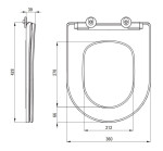 LaVilla WC misa závesná JASMIN Rimless TORNADO - set vrátane sedátka SLIM softclose CDJD6ZPW