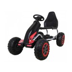 Mamido Detská šliapací motokára Monster Strong čierna