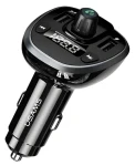 USAMS C21 čierna / FM transmitter do auta / Bluetooth 5.0 / Handsfree / 2x USB 3,4A (CC115GC01)