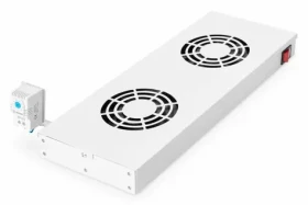 Equip 19" ventilačná jednotka RAL7035 / Ventilačná jednotka / 1U / 2x ventilátor 12 cm / 240V (EZF-2-G)