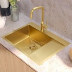 Quadron - Oceľový drez RUSSEL 116 Gold HB7911PVDBSG1