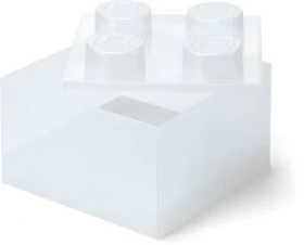 Room Copenhagen Lego Storage Brick 4 veko Glitter transparentné / Veko úložného boxu / 250 x 180 x 250 mm (40090803)