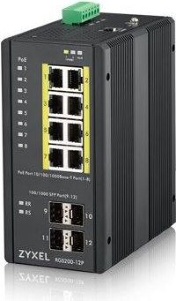 ZyXEL RGS200-12P / Desktop Switch / 12x 1Gbps / 8x GbE + 4x SFP / PoE 30W (RGS200-12P-ZZ0101F)