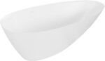 MEXEN - Milano voľne stojaca vaňa liaty mramor 170 x 86, biela mat 57301708500