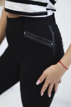Kalhoty s lemováním na model 20590396 černé barvy - K-Fashion 3XL