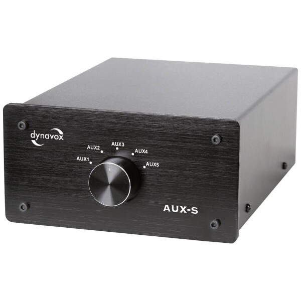 Dynavox AUX-S cinch audio prepínač čierna; 206410