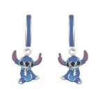 Disney Strieborné kruhy s príveskami Stitch Lilo & Stitch ES00098SRHL.CS