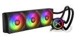 KRUX HydroX 360 ARGB čierna / AIO vodný chladič CPU / 3x 120 mm / 600-1800 RPM / AMD + Intel (KRXE002)