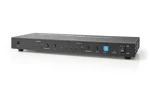 Nedis VMAT3482AT HDMI maticový prepínač 4 vstupy na 2 výstupy / 4K @ 60Hz / digitálne a analógové audio výstupy / diaľkový (VMAT3482AT)