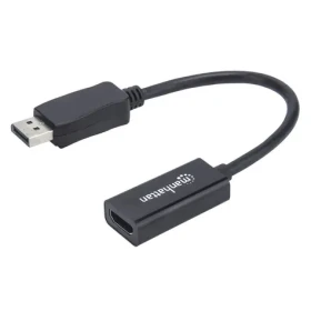 Manhattan DisplayPort - HDMI čierna / Adaptér / 0,15 m / Full HD 1080p / Pasívne (151634)