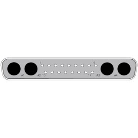 Molex Molex MOL Power & Signal Sol. 1731070067 D-SUB zástrčka Pólov: 21 spájkovaný konektor 1 ks Carton; 1731070067