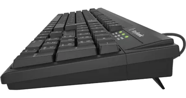 Keysonic KSK-8008U-IP čierna / Klávesnica / USB / IPX7 vodeodolná / Full-size / 105 kláves (61083)