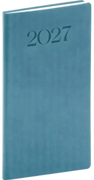NOTIQUE Biella 2027 modrý / Vreckový diár / 9 x 15,5 cm