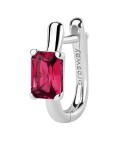 Brosway Strieborná single náušnice Fancy Passion Ruby FPR08