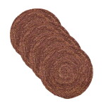 House Doctor Prestieranie z kukuričného šúpolia Circle Rose Taupe – sada 4 ks