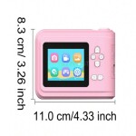 R2 Detský fotoaparát s okamžitou tlačou ružový