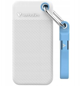 Verbatim disk vonkajší Verbatim Pocket SSD 1TB USB-C 3.2 gen.2 Biely-jasnoModrý 32320