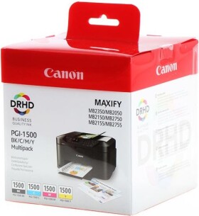 Canon Toner PGI-1500 (Black, Cyan, Magenta, Yellow)