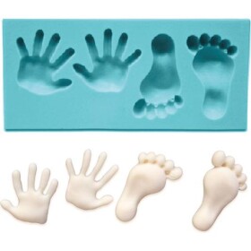 Silikónová formička chodidla a dlane 7x3 cm - Cakesicq - Cakesicq