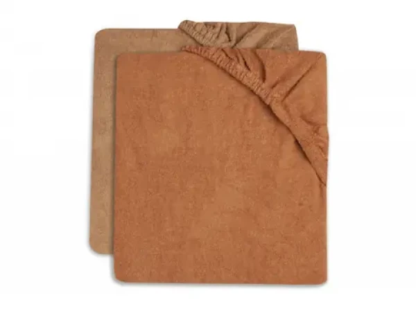 Jollein Poťah na prebaľovaciu podložku 50x70cm 2 ks froté Caramel/Biscuit (2550-503-00155)