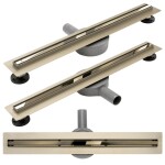 REA - Lineárne odtokový žľab Neo Slim Pro 500 zlatá REA-G5692