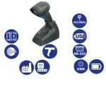 Datalogic QuickScan I QM2131 / 1D snímač čiarových kódov / 433MHz / Multi-IF / kolíska / bez IF kábla / čierna (QM2131-BK-433)