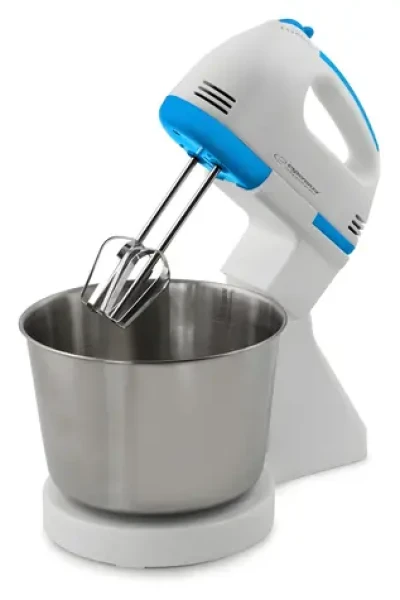 Esperanza EKM019WB biela / Ručný mixér s misou / 150 W / 7 rýchlostných stupňov / 2,5 l (EKM019WB)