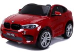 Mamido Elektrické autíčko BMW X6 M dvojmiestne XXL lakované červené