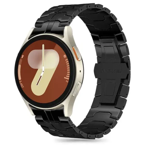 Tech-Protect Stainless Line čierna / Remienok / Samsung Galaxy Watch 4/5/5 Pro/6/7/FE / nerezová oceľ