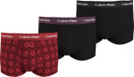 Pánske boxerky 3Pack 000NB3055A I1Z červená/čierna - Calvin Klein S