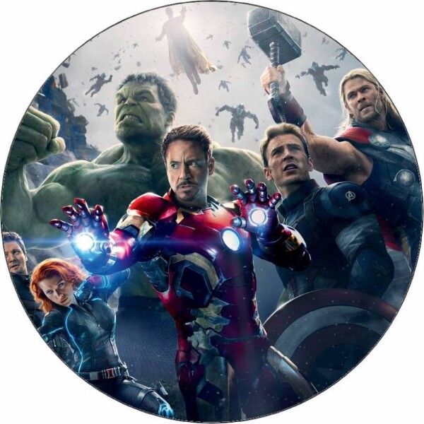 Jedlý papier Avengers tím 19,5 cm - Pictu Hap - Pictu Hap