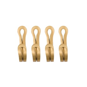 House Doctor Kovové háčiky Brass Finish – set 4 ks