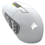 Corsair Scimitar Elite Wireless SE biela / Bezdrôtová herná myš / 26000 DPI / 16 tlačidiel / BT / 2.4 GHz (CH-9314011-WW)