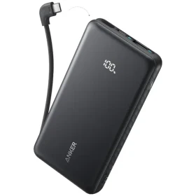 Anker Zolo 10000mAh čierna / Powerbanka / 22.5W / s káblom USB-C / USB-C (A110DH11)