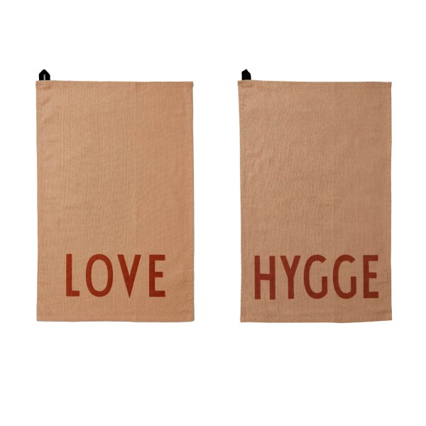 DESIGN LETTERS Utierky Love Hygge – set 2 ks