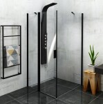 POLYSAN - ZOOM Black obdĺžniková sprchová zástena 1200x800 L/P varianta ZL1312BZL3280B