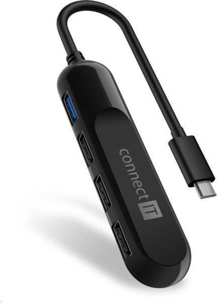 CONNECT IT USB-C hub USB 3.0 čierna / externá (CHU-5000-BK)