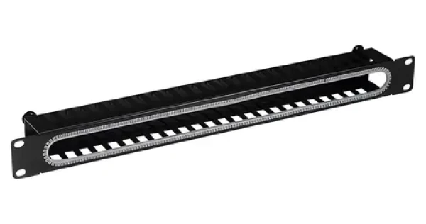 EFB 699999NTS.1 čierna / Vyväzovací panel / 19" / 1U / s krytom (699999NTS.1)