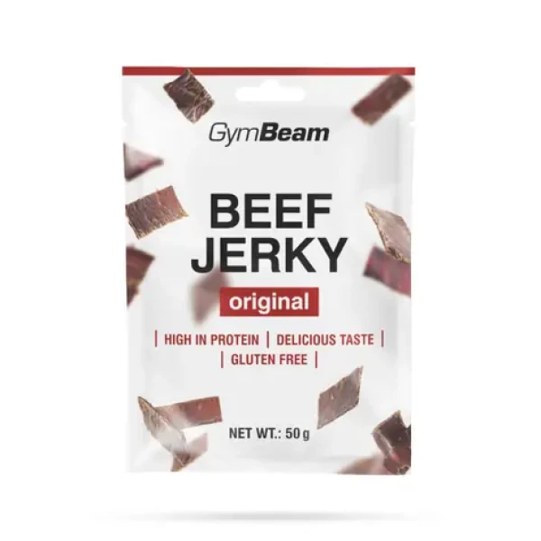 Sušené mäso Beef Jerky - GymBeam (originál, 50 g) (35542-1-50g)