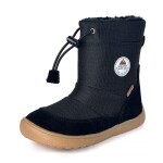 Dievčenské zimné barefoot topánky PRO-tex HEIKO BLACK - 25