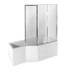 BESCO - Vaňová zástena ROSES - Rozmer A - 130 cm BCROS3S